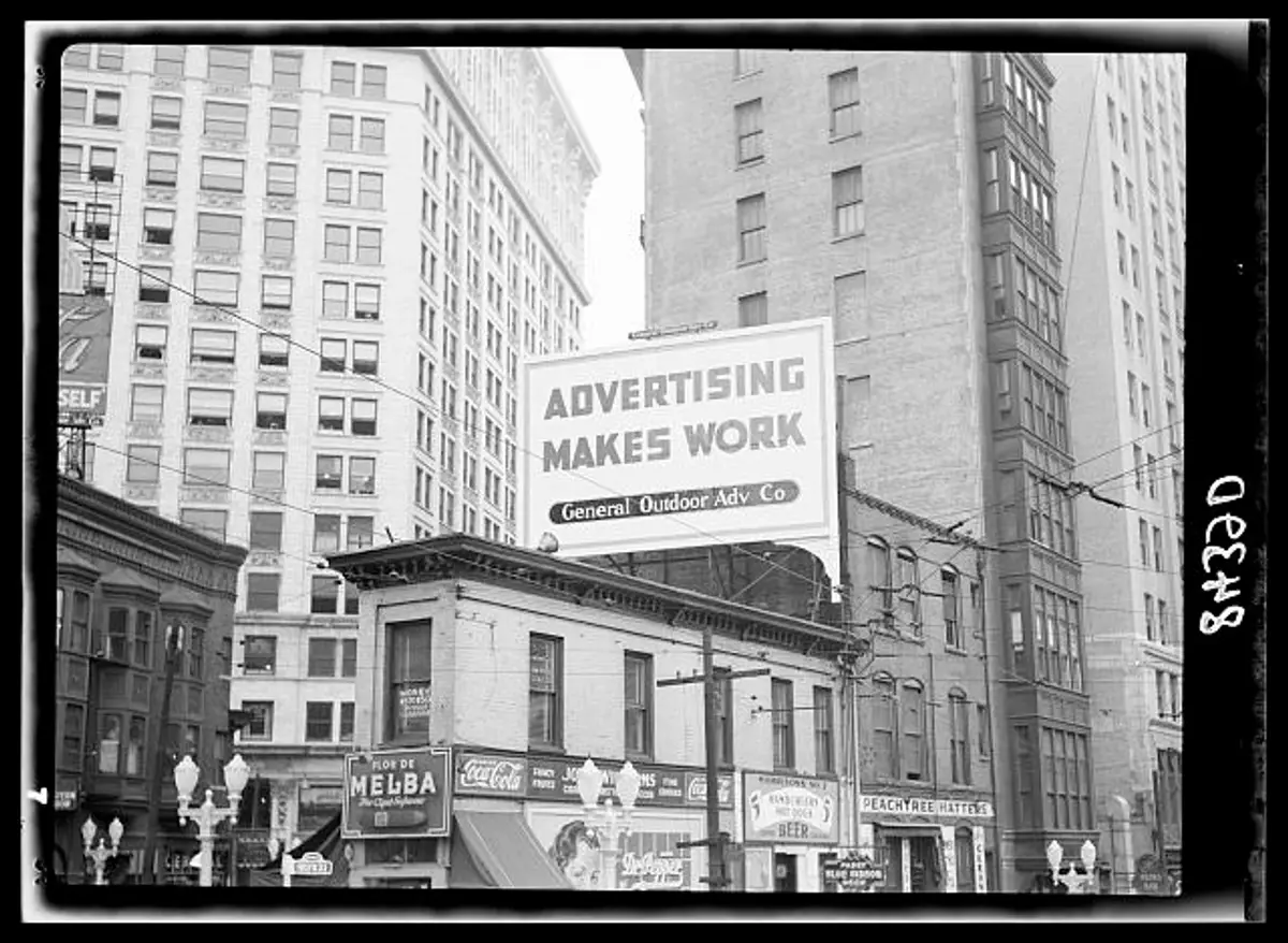 An Atlanta street, 1930s.
